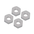 Nylon Nut M4 D4 x H3.5mm (x4)