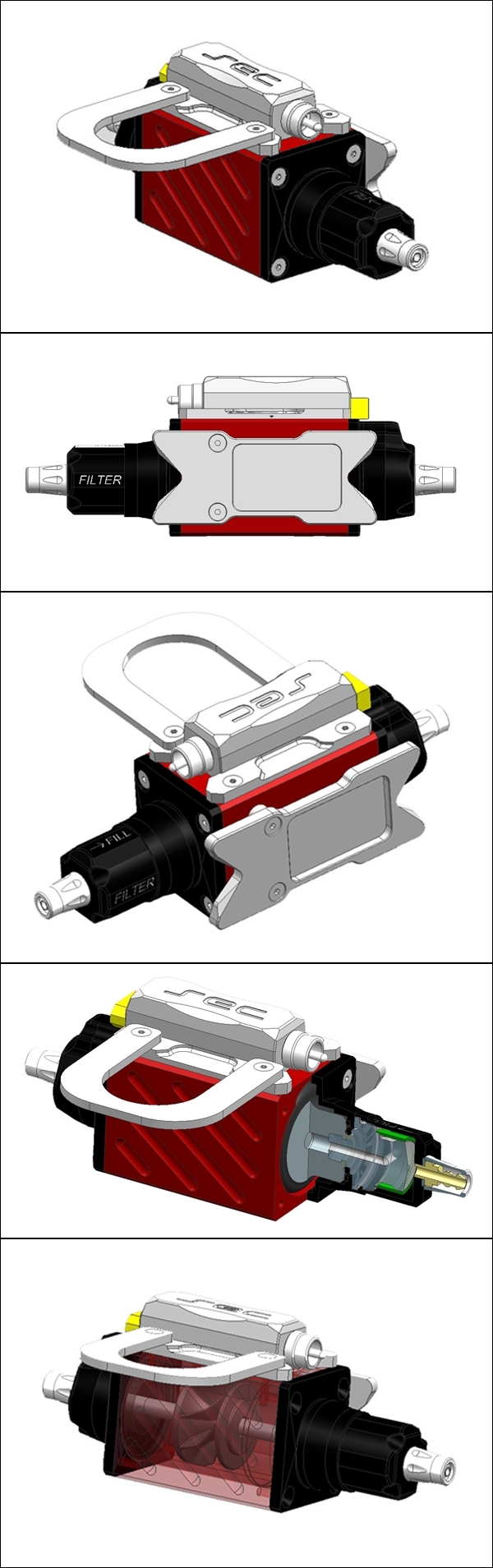 CAD drawing of the SE Impeller Pump