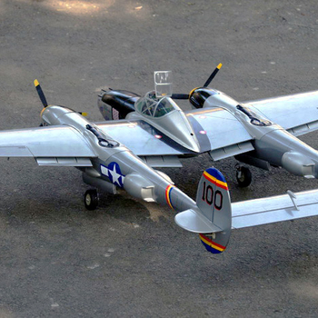 P-38 Lightning (Silver) 82.6in Wingspan ARF