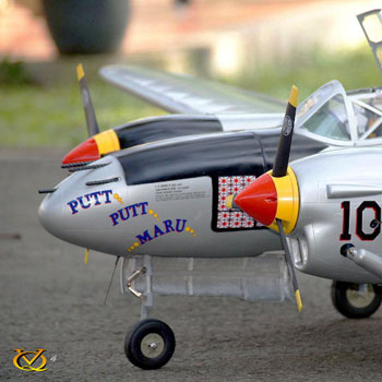 P-38 Lightning (Silver) 82.6in Wingspan ARF