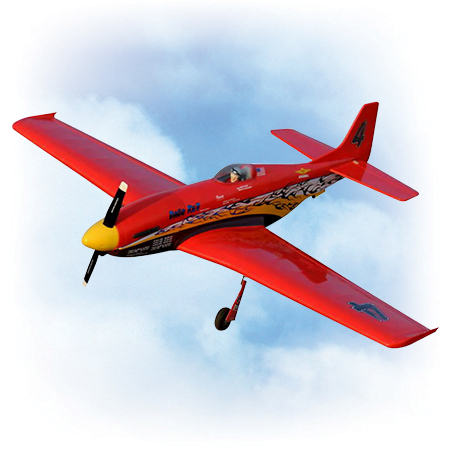 VQ Model Dago Red Mustang 57.5in Wingspan ARF
