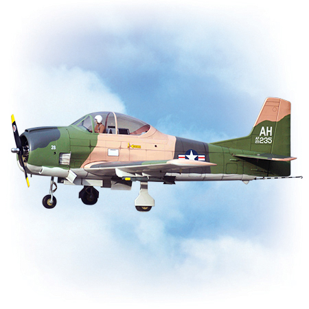 VQ Model T-28 Trojan Camo ARF Kit