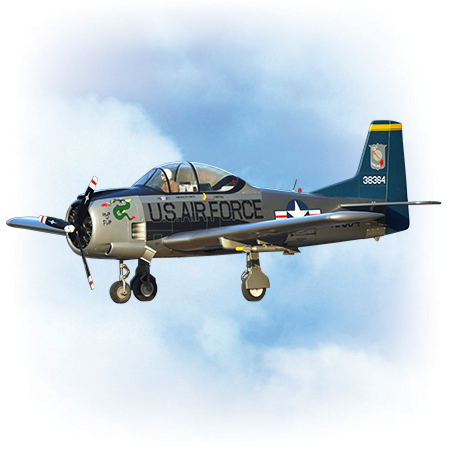 VQ Model T-28 Trojan US Airforce ARF Kit