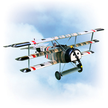 VQ Model 25cc Fokker Dr.1 78.2in ARF Kit